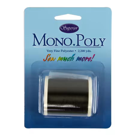 MonoPoly Invisible Polyester Thread .004in 2200yds Smoke