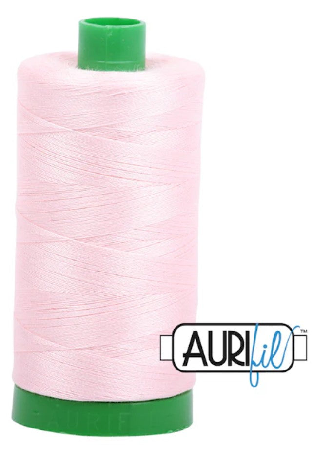 Aurifil 40 wt 100% cotton thread Pale Pink (2410)