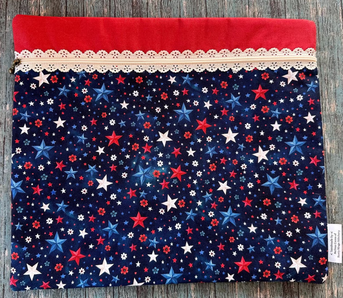 Americana Patriotic Stars 250th Anniversary Project Bag