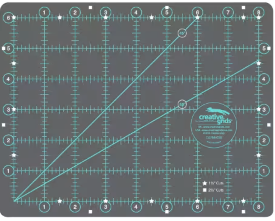 Creative Grids Self-Healing Double Sided Rotary Cutting Mat 6in x 8in