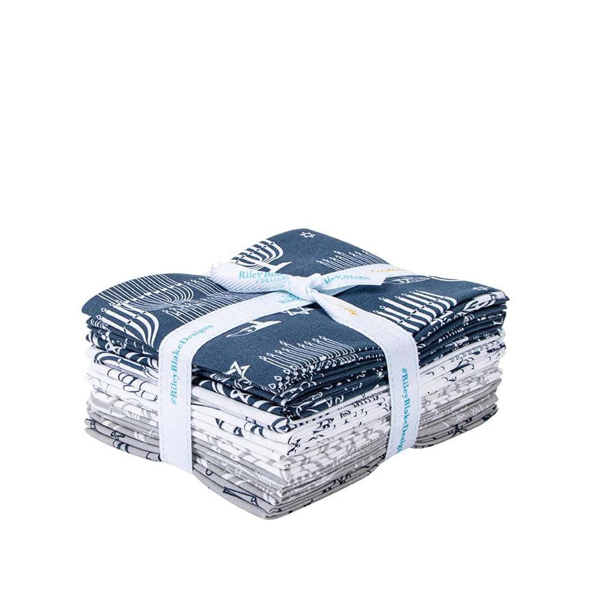 8 Nights, 8 Lights Fat Quarter Bundle 12 pieces by Riley Blake Designs