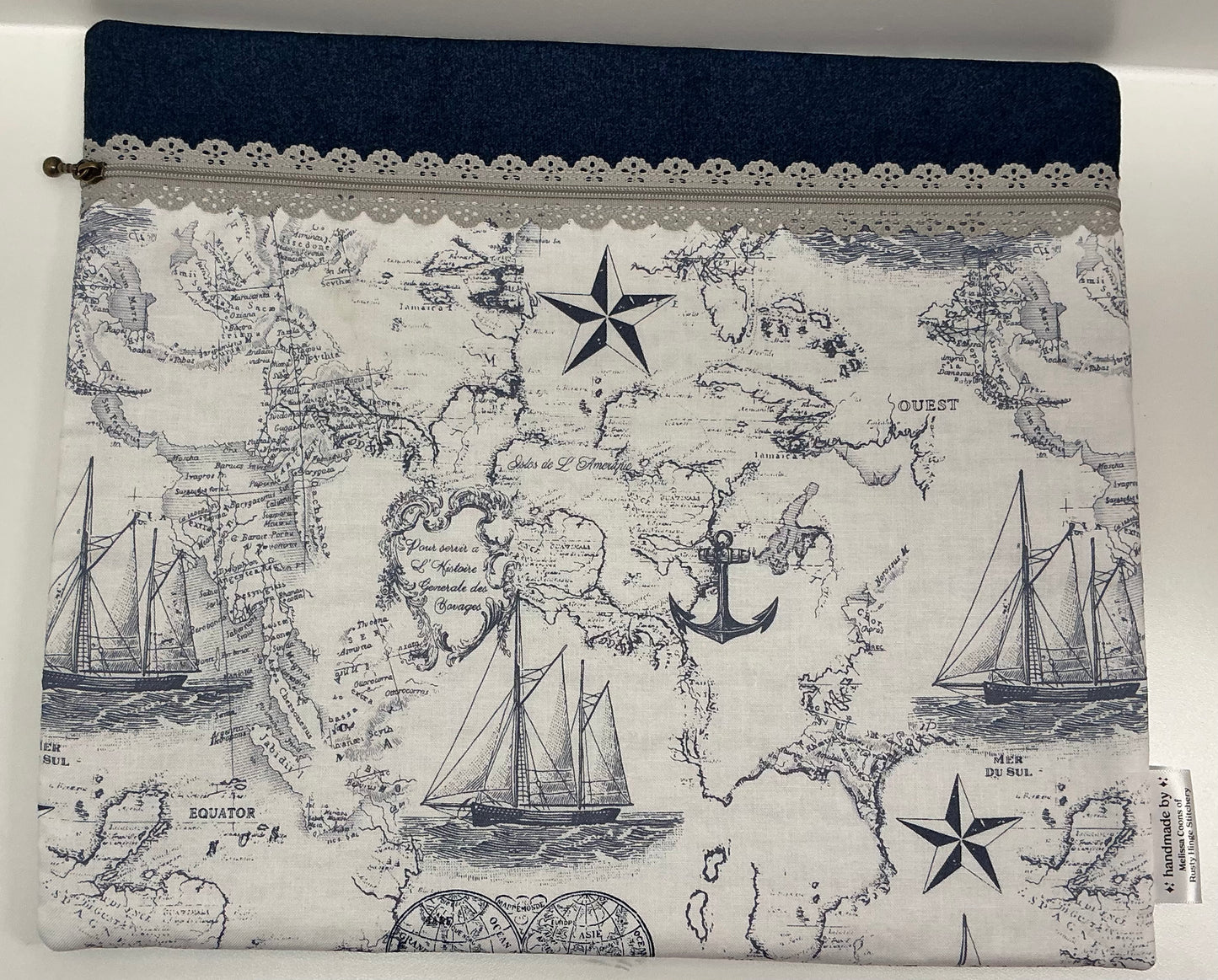 Old Map Project Bag