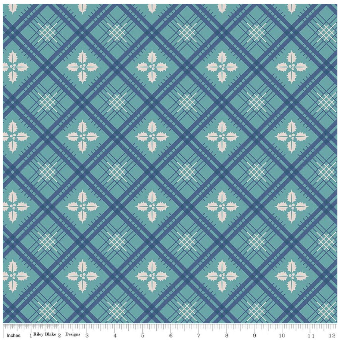 Wideback 3 yards - Home Town Holiday Raindrop