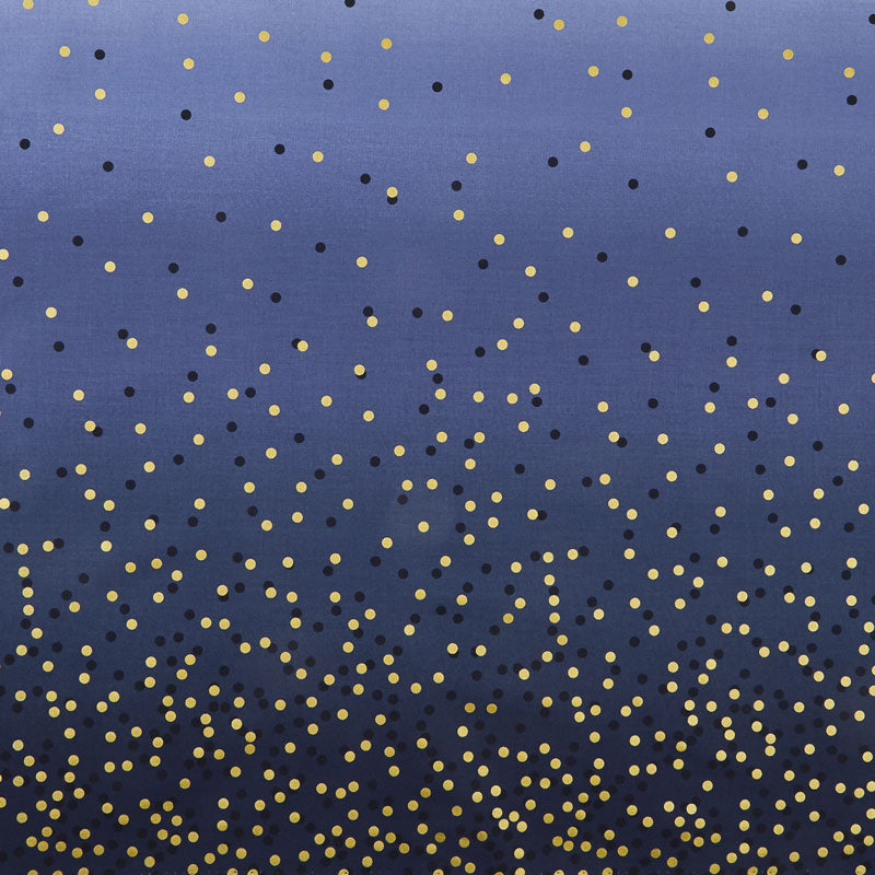 Ombré Confetti Metallic Indigo