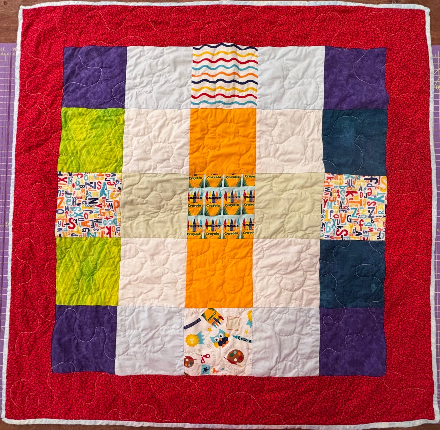 Crayola Crib Quilt