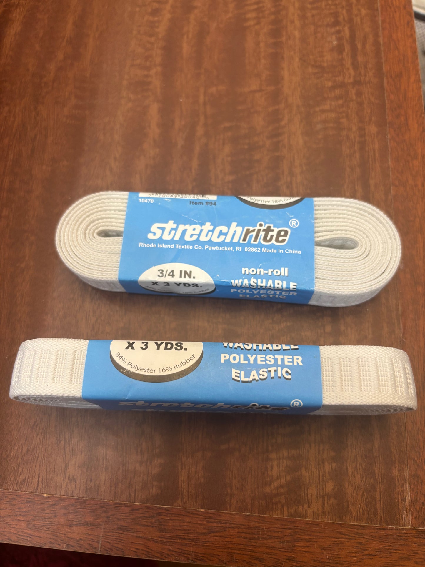 Non-roll Washable Polyester Elastic