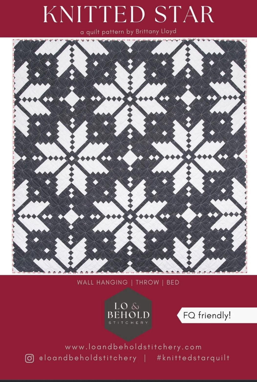 Knitted Star Quilt Pattern