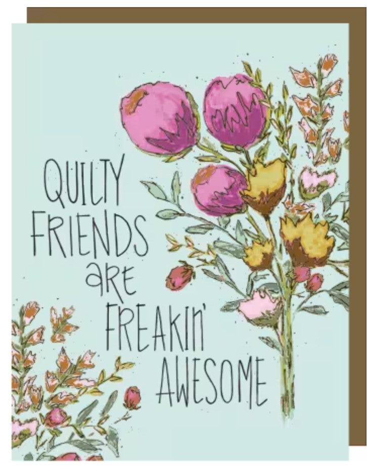 Quilty Friends Greeting Card