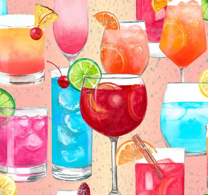 Mixed Drinks with Glitter