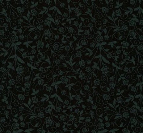 Tone on Tone Black Flower