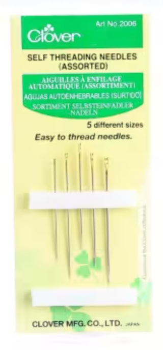 Clover Self / Easy Threading Needles 5ct