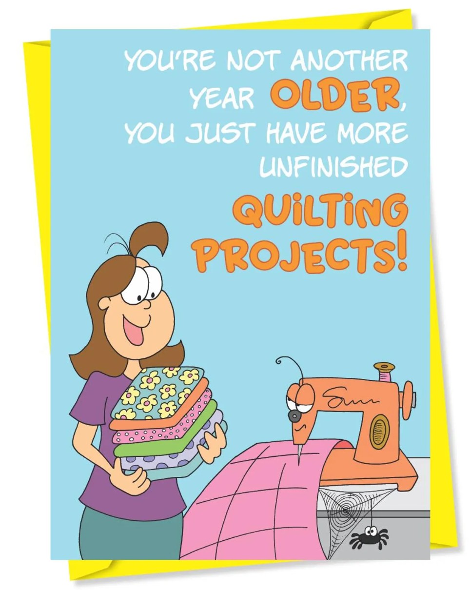 By The Yard You're Not Another Year Older Birthday Greeting Card