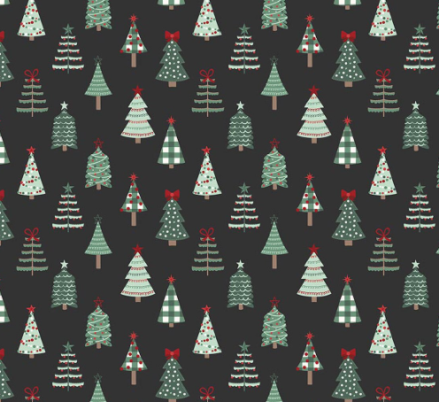 Evergreen wishes black trees