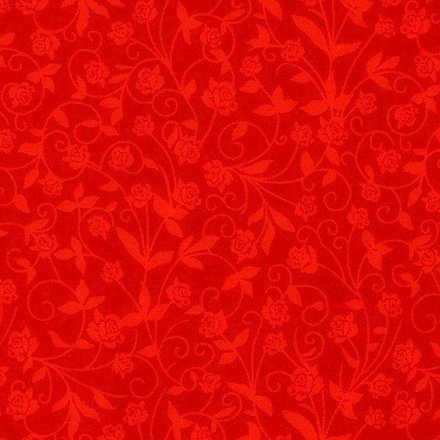 Tone on Tone Red Mid Floral