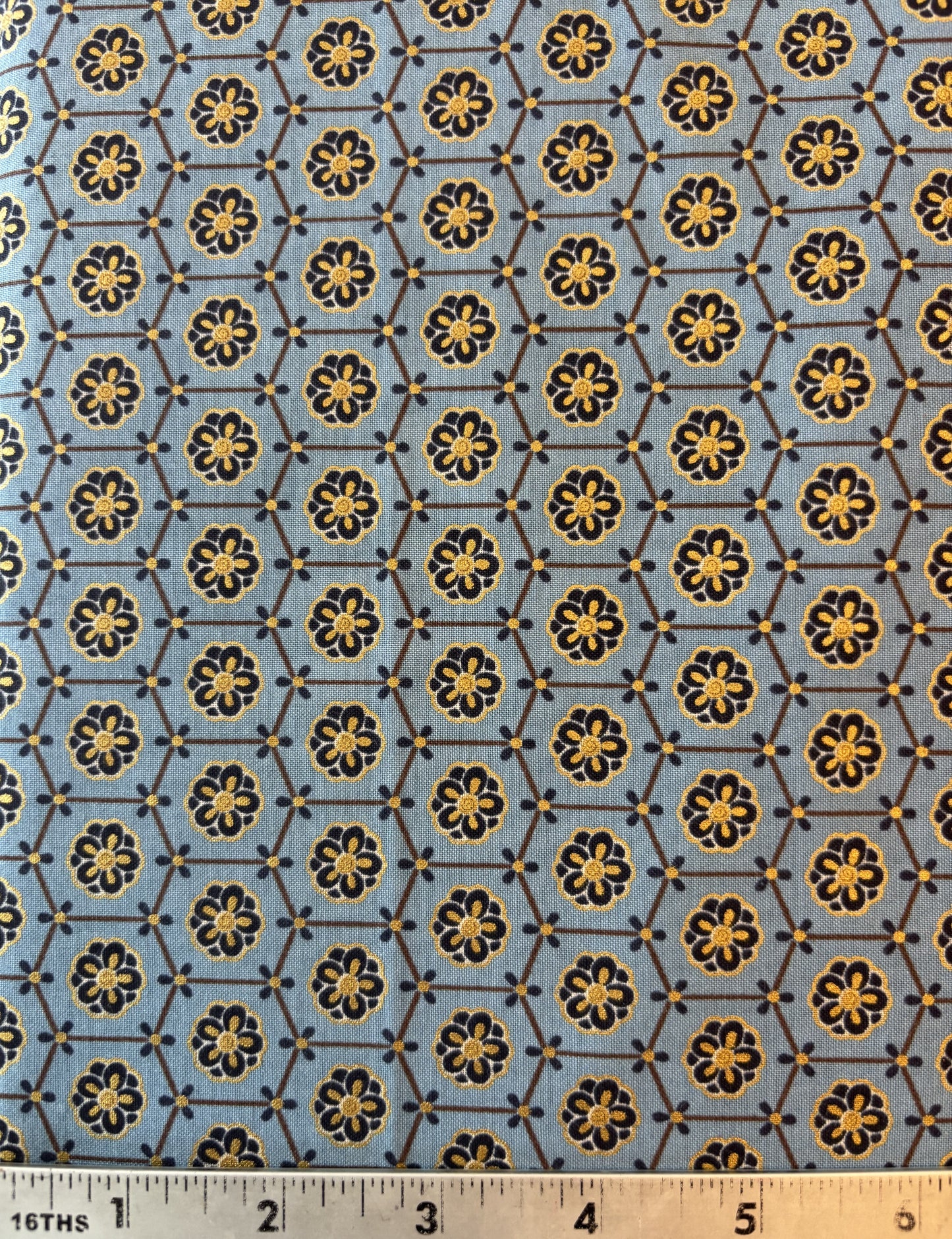 Dusty Blue and Gold