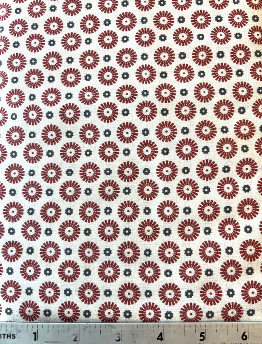 Pinwheel Red/Tan Farm Sweet Farm
