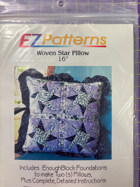 Woven Star Pillow 16"
