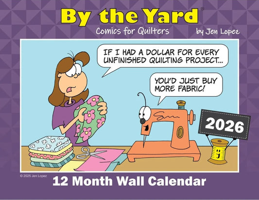 Comics for Quilters 12-month Wall Calendar