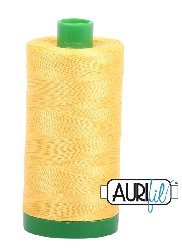 Aurifil 40 wt 100% cotton thread Pale Yellow (1135)