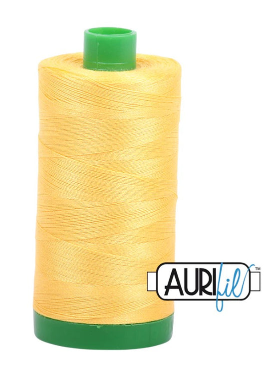 Aurifil 40 wt 100% cotton thread Pale Yellow (1135)