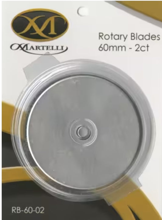 60mm Rotary Cutter Replacement Blades - 2 pack