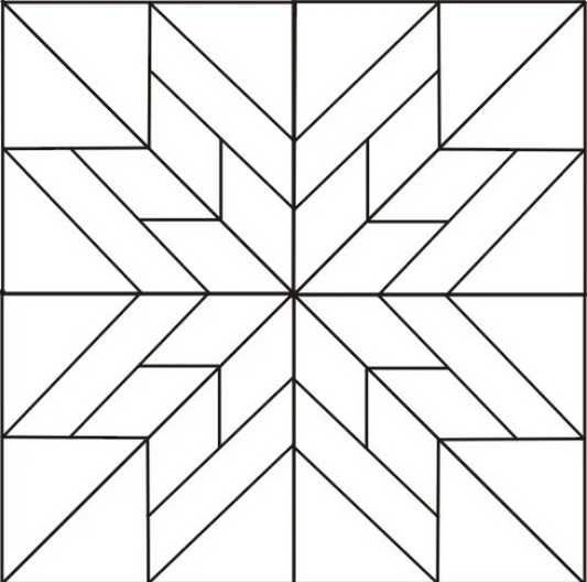 EZ Blocks Eight-Pointed Star 8"