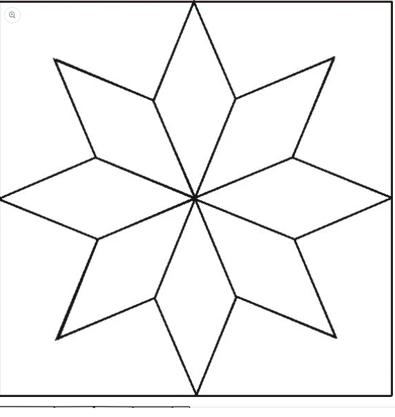 EZ Blocks Lemoyne Star 8"