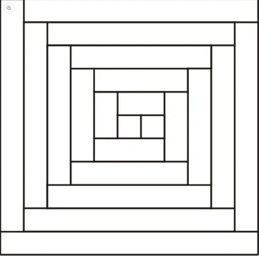 EZ Blocks 8" Log Cabin