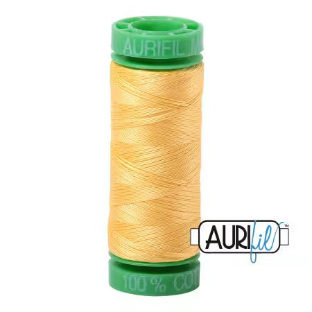 Aurifil 40 wt 100% cotton thread Pale Yellow (1135)