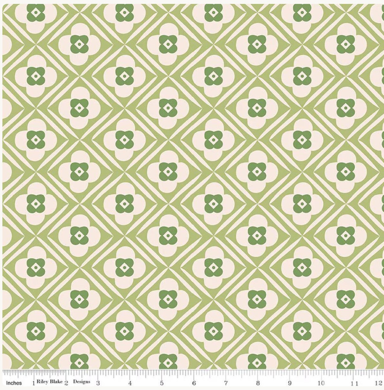 Wideback 3 yards - Bee Plaids Lettuce