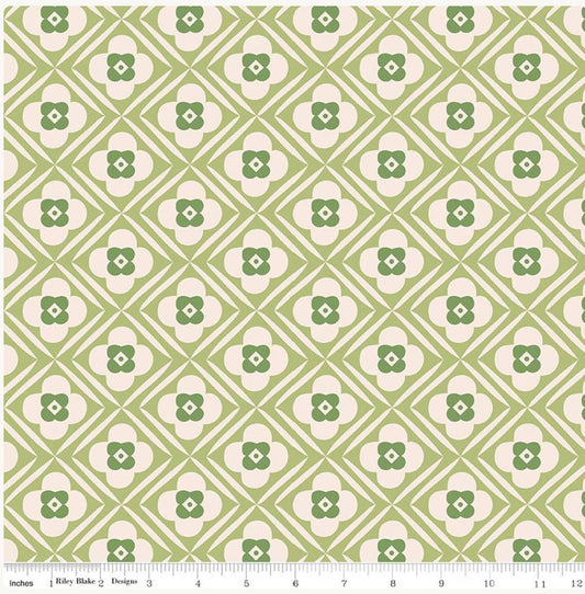 Wideback 3 yards - Bee Plaids Lettuce