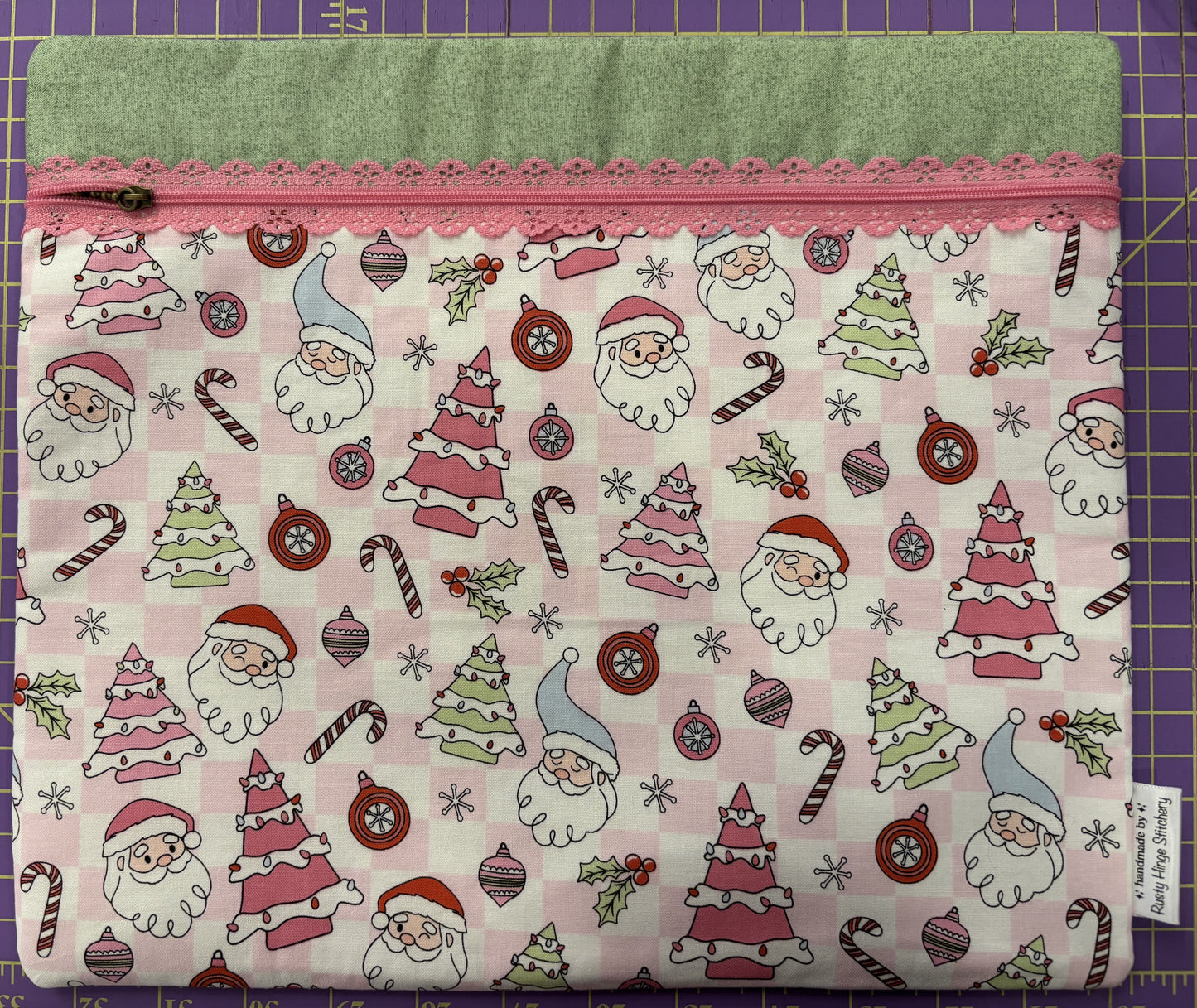 Christmas Canes and Trees Project Bag