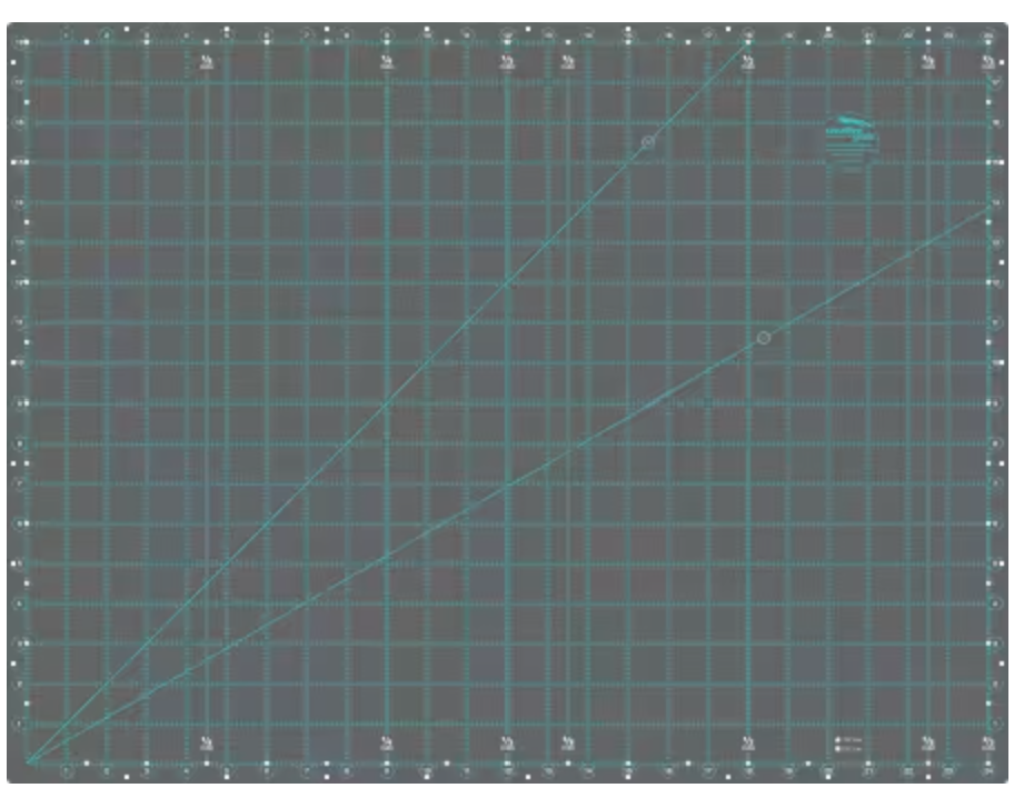 Creative Grids Self-Healing Double Sided Rotary Cutting Mat 18in x 24in