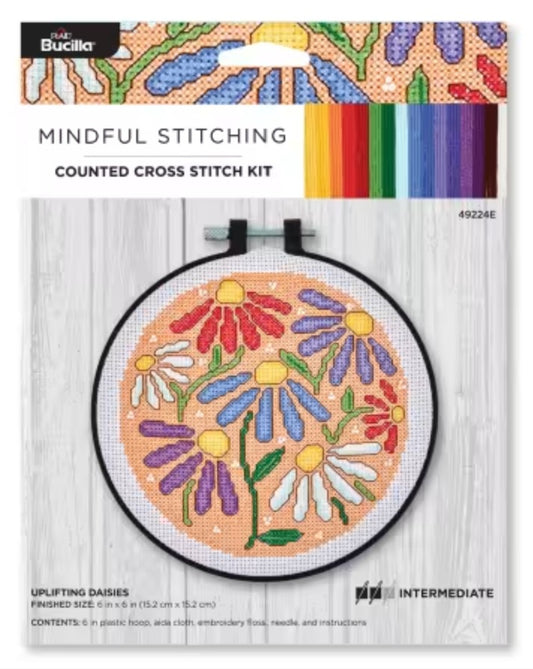 Bucilla Cross Stitch Kit Daisies