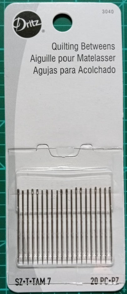 Prym Dritz Between / Quilting Needles Size 7 20ct