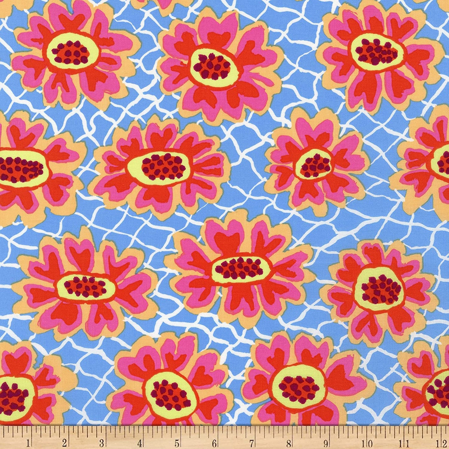 Flower Net Blue