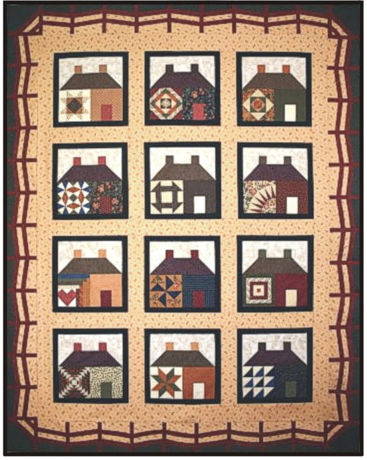 EZ Patterns Houses in the Neighborhood 64"x80"