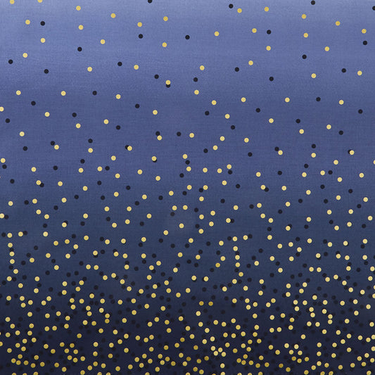 Ombré Confetti Metallic Indigo