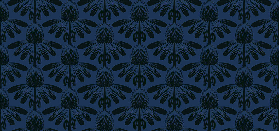 Anna Maria Textiles Indelible Coneflower Night