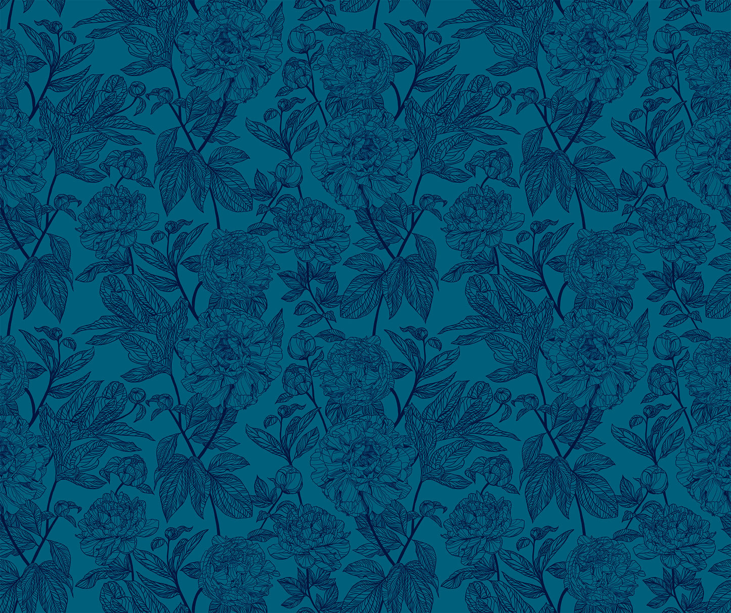 Anna Maria Textiles Indelible Peony Ocean