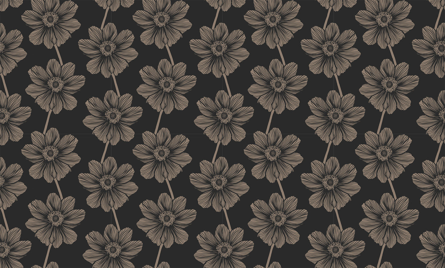 Anna Maria Textiles Indelible Anemone Silvertone