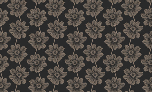 Anna Maria Textiles Indelible Anemone Silvertone