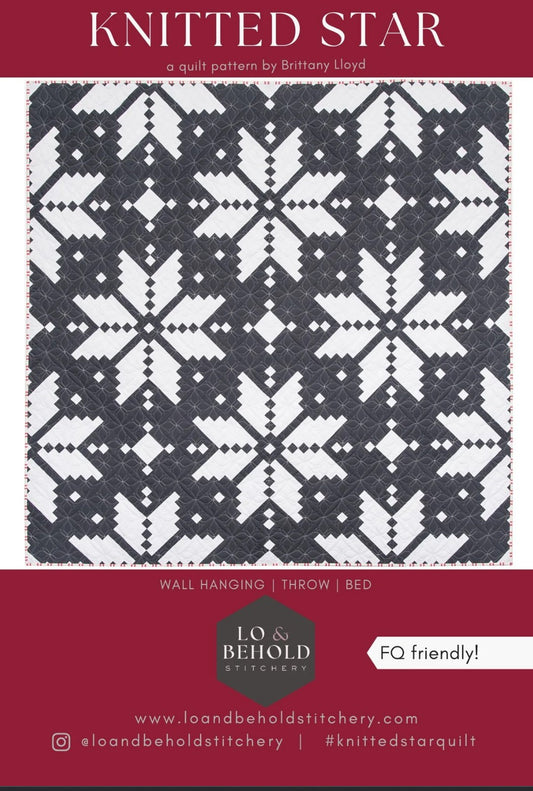 Knitted Star Quilt Pattern