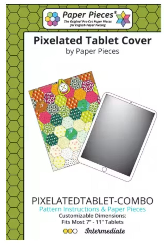 Pixelated Tablet Cover Pattern and Piece Pack