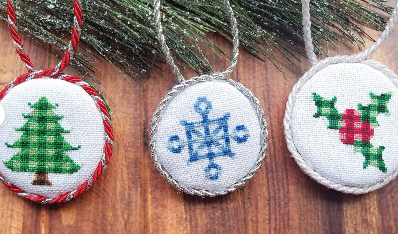 KEB Creations Plaid Winter Cross Stitch Pattern