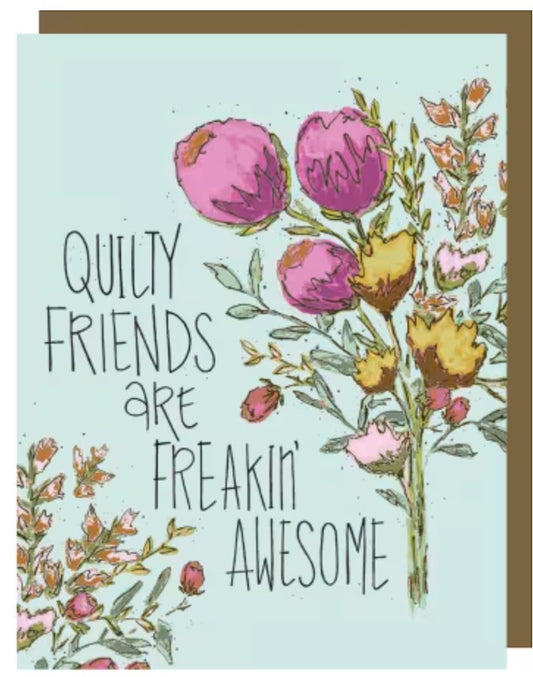 Quilty Friends Greeting Card