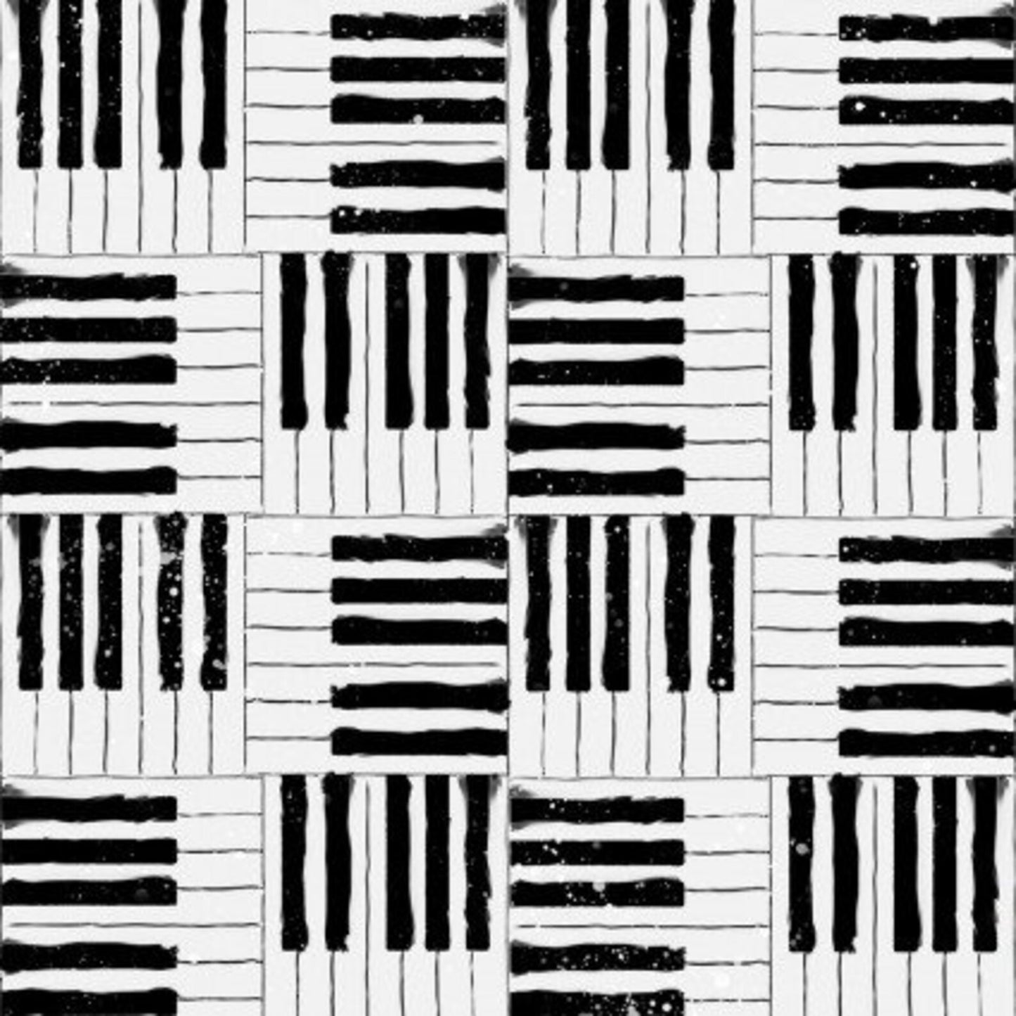 Rhythm and Hues Paint Keys Black White