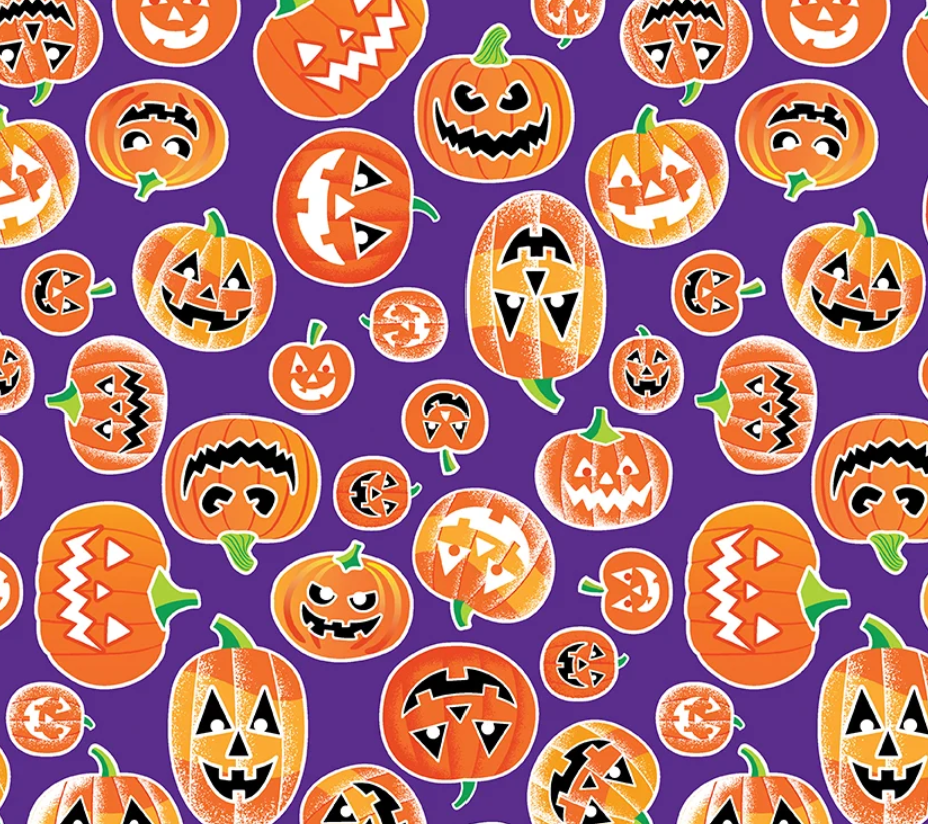 Spooky Pumpkins Purple (Chills & Thrills)