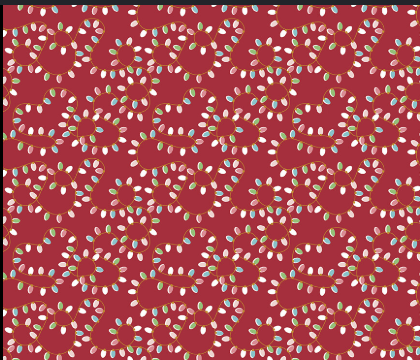 Christmas lights red