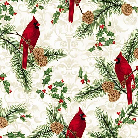 Red Christmas bird